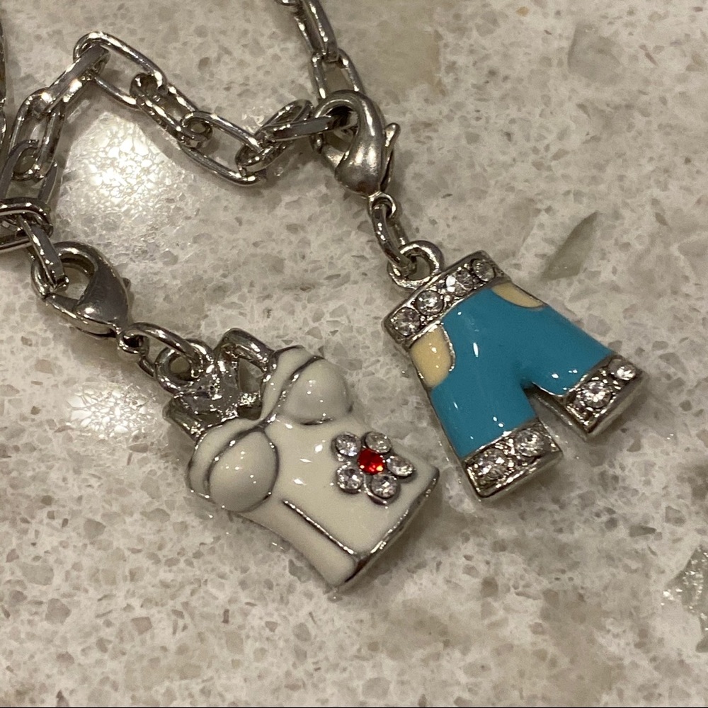 2/$10 Kingkow Charm Bracelet with Silver Chain